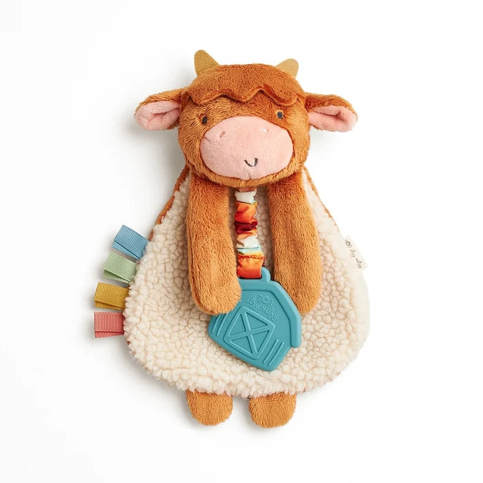 Itzy Ritzy Itzy Friends Lovey™ Wyatt Highland Cow Plush Teether Toy