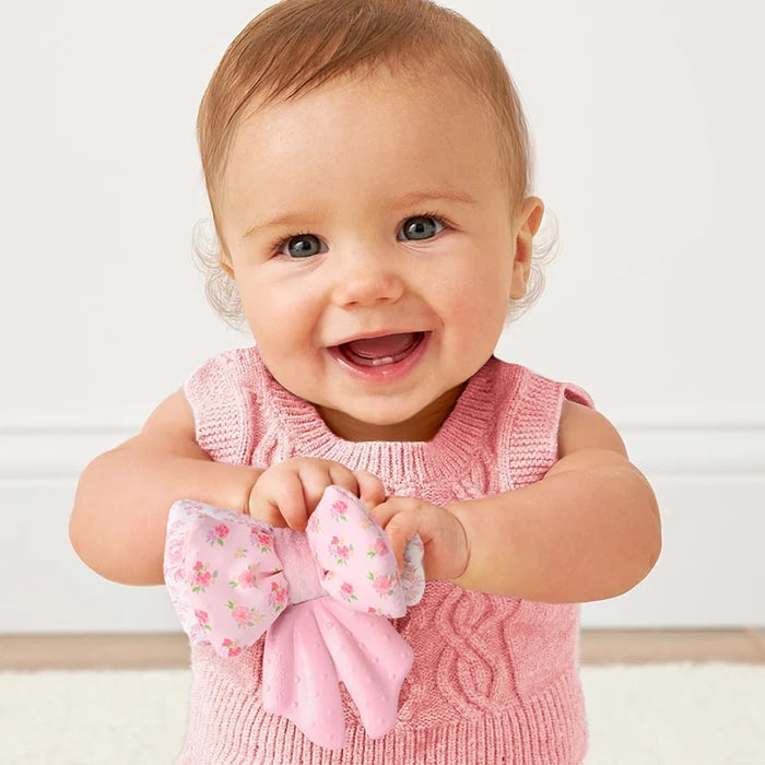 Itzy Ritzy Sweetie Crinkle™ Bow Plush Teether Toy