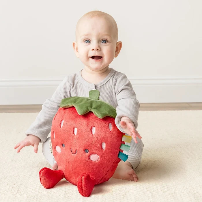 Itzy Ritzy Sweetie Snuggles™ Bonnie Strawberry Plush Toy