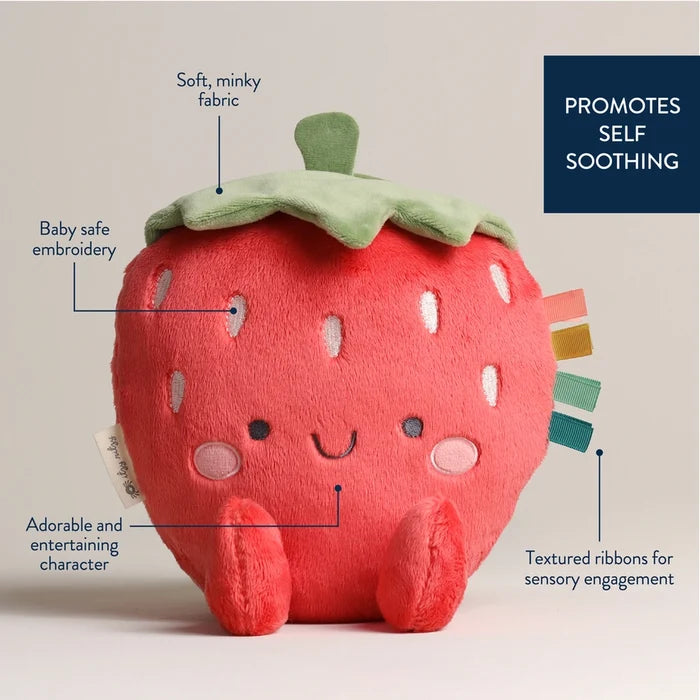 Itzy Ritzy Sweetie Snuggles™ Bonnie Strawberry Plush Toy