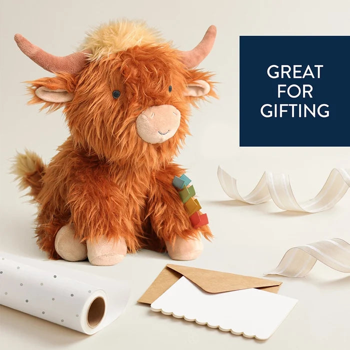 Itzy Ritzy Sweetie Snuggles™ Highland Cow Plush Toy