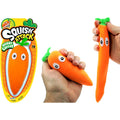 Ja-Ru Squish Attack 6 Inch Stretchy Veggies Sand Filled Squishy Toy - Quirky Carrot