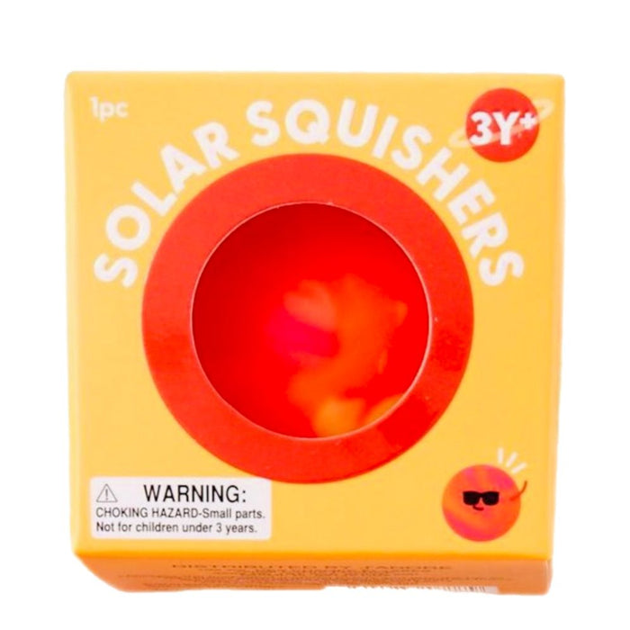 J'adore 2.5 Inch Solar Squishers Squishy Fidget Sensory Toy - ORANGE