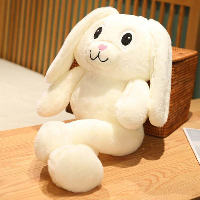 Kawaii Pink Floppy Eared Stuffed Bunny Plushie - Goodlifebean Stuffed Animals