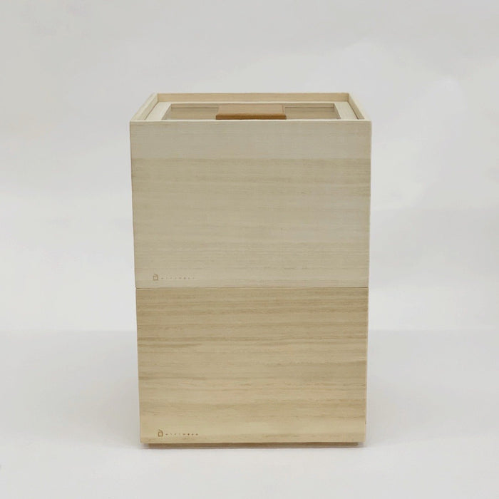 Kiri Wood Stackable Rice Container 3kg - tortoise general store