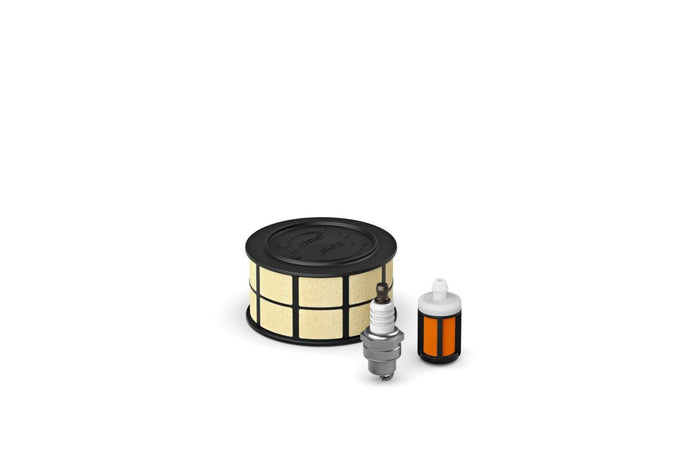 Pièces du service kit n°13 STIHL, filtre à air, bougie, crépine.