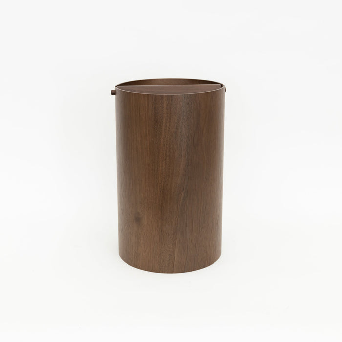 Lidded Waste Basket Walnut | Tortoise General Store