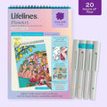 Lifelines FlowArt Color-To-Reveal - Citrus Coastlines - Scented Meditative Art