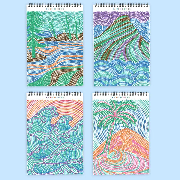Lifelines FlowArt Dot-By-Letter - Landscapes - Meditative Art