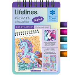 Lifelines FlowArt MINI Dot-By-Letter - Enchanted Magic - Meditative Art