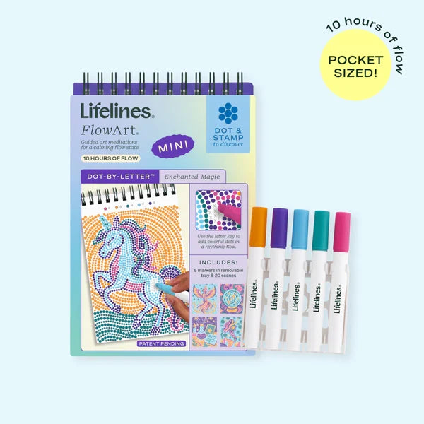 Lifelines FlowArt MINI Dot-By-Letter - Enchanted Magic - Meditative Art