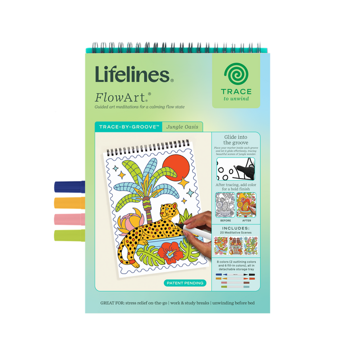 Lifelines FlowArt Trace-By-Groove - Jungle Oasis - Meditative Art