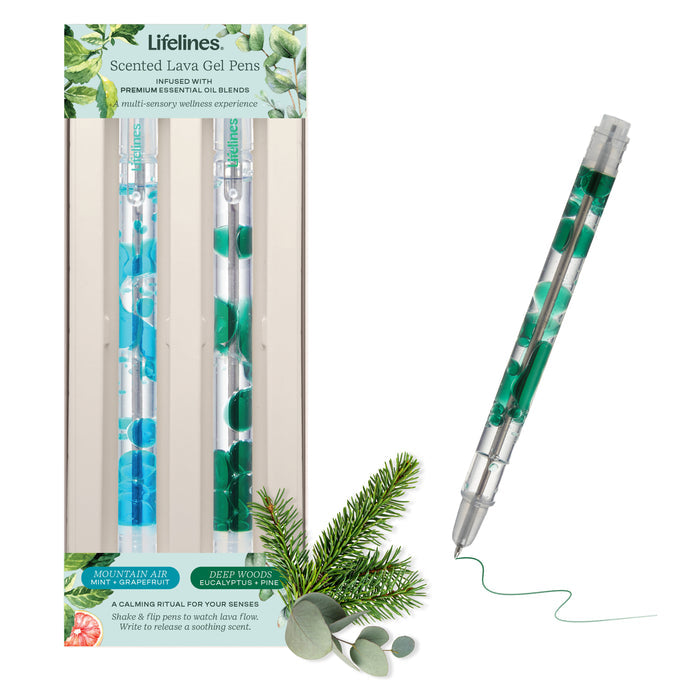 Lifelines Scented Lava Pen 2 Pack - Blue/Green