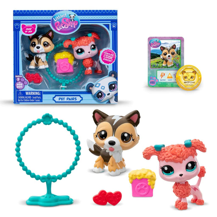 Littlest Pet Shop Gen 7 Series 2 Pet Pairs - Sheltie #88 and Poodle #89 - Owl & Goose Gifts