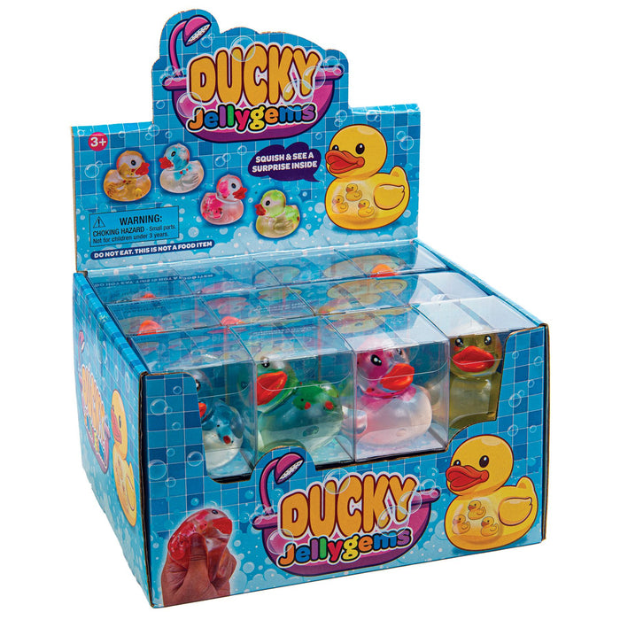 Master Toys 2.5 Inch Ducky Jellygems Maltose Squishy - Sensory Fidget Toy