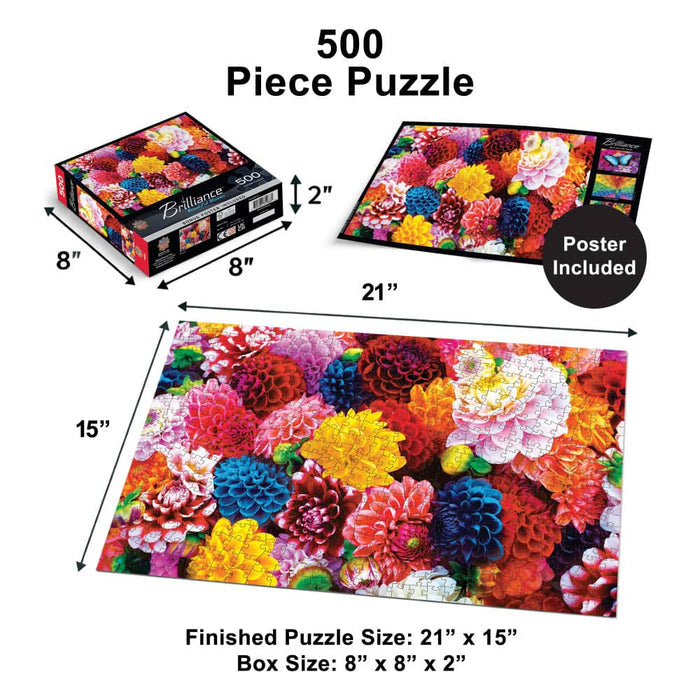 MasterPieces Brilliance Beautiful Blooms - 500 Piece Jigsaw Puzzle