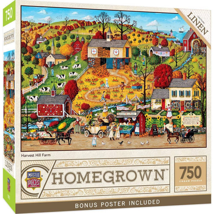 MasterPieces Homegrown Harvest Hill Farm - 750 Piece Jigsaw Puzzle