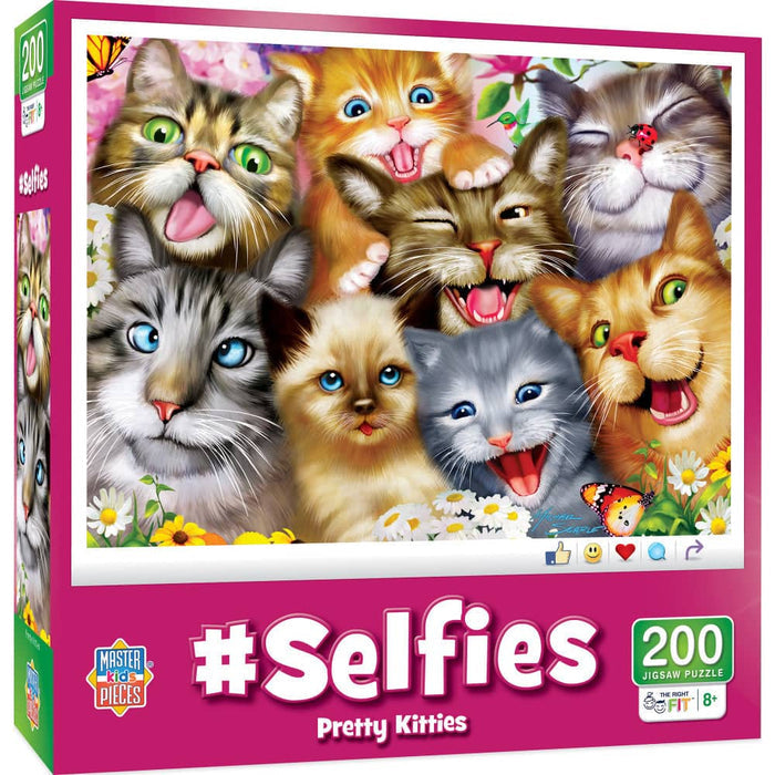 MasterPieces Selfies Pretty Kitties - 200 Piece Jigsaw Puzzle