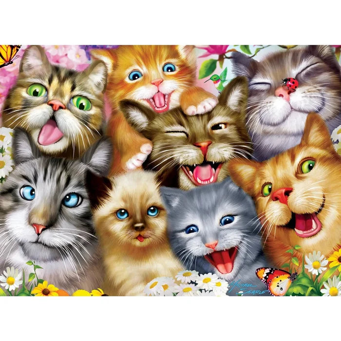MasterPieces Selfies Pretty Kitties - 200 Piece Jigsaw Puzzle
