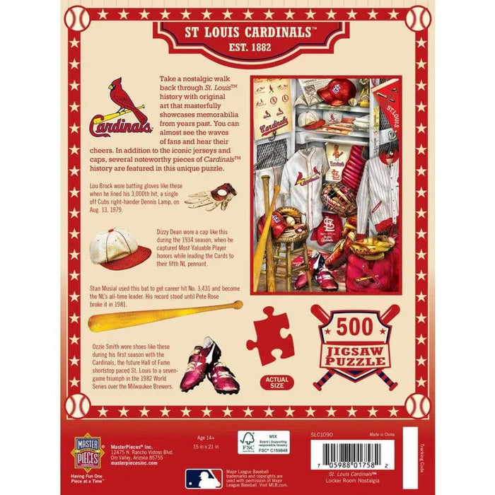 MasterPieces St. Louis Cardinals Locker Room - 500 Piece Jigsaw Puzzle