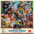 MasterPieces Woodland Friends Fun Facts 48 Piece Wood Jigsaw Puzzle