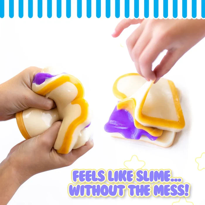 Mushmeez TABA Squishies 4 Inch Peanut Butter & Jelly Squishy Sensory Toy
