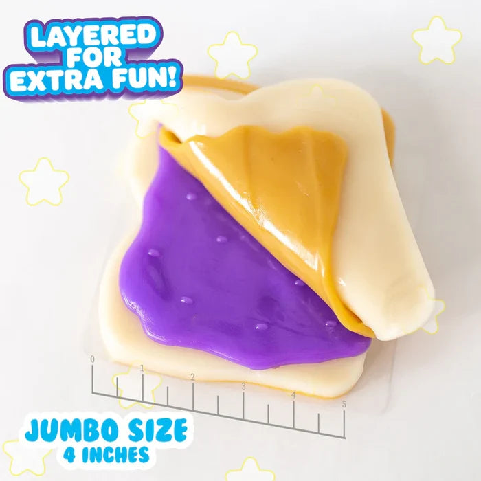 Mushmeez TABA Squishies 4 Inch Peanut Butter & Jelly Squishy Sensory Toy