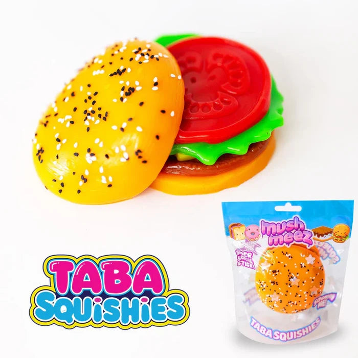 Mushmeez TABA Squishies 4.5 Inch Cheeseburger Squishy Sensory Toy