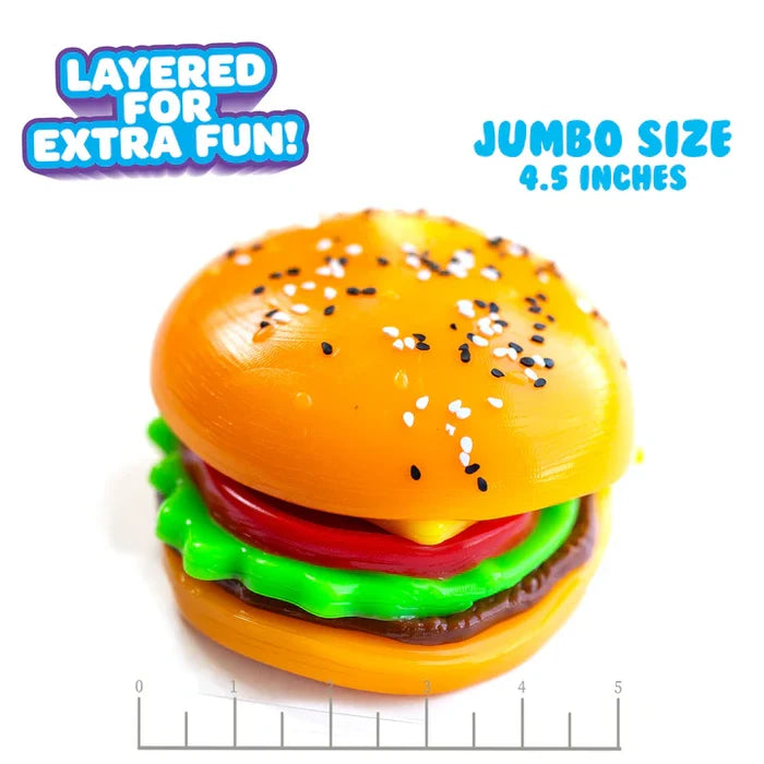 Mushmeez TABA Squishies 4.5 Inch Cheeseburger Squishy Sensory Toy