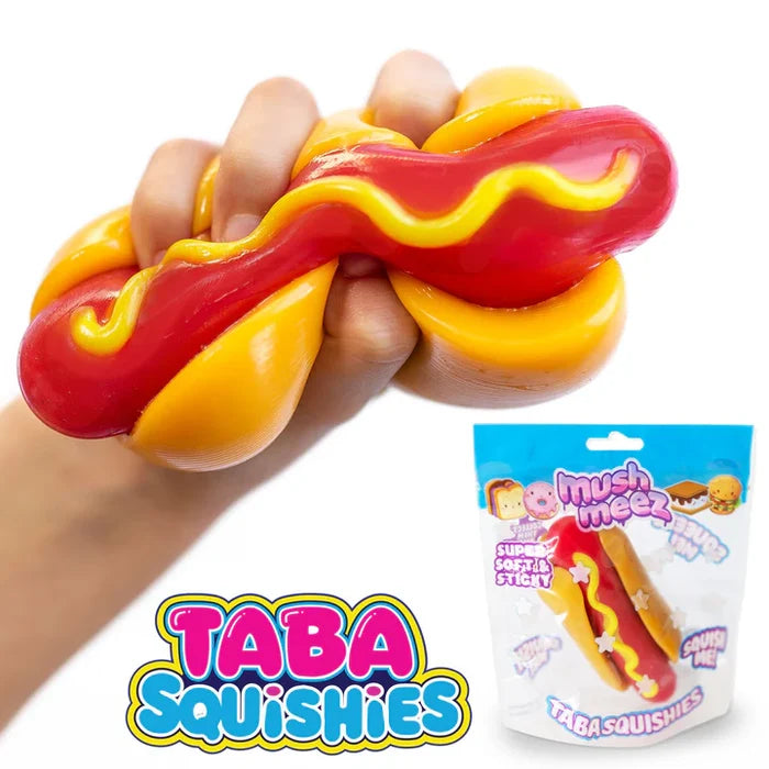 Mushmeez TABA Squishies 4.5 Inch Hot Dog Squishy Sensory Toy