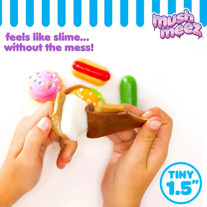 Mushmeez Yummy Minis 1.5 Inch Layered Taba Squishies - SAVORY 3 Pack