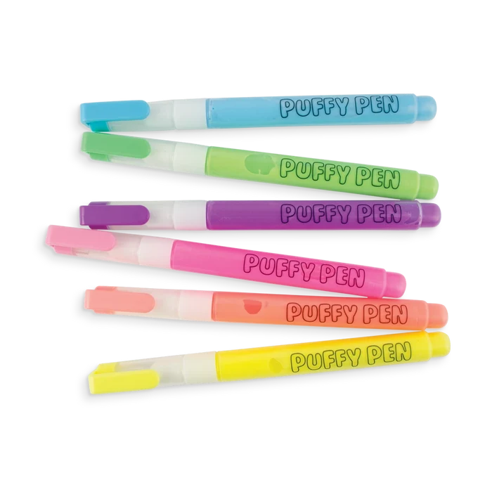 Ooly Magic Puffy Neon Pens (Set of 6)