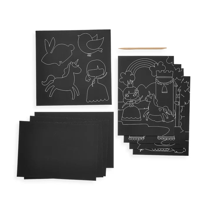 Ooly Scratch & Scribble: Princess Garden Scratch Art Kit
