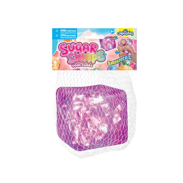 ORB 2.5 Inch Sugar Swaps™ Cool Cube Shimmers Squishy Sensory Toy - Assorted