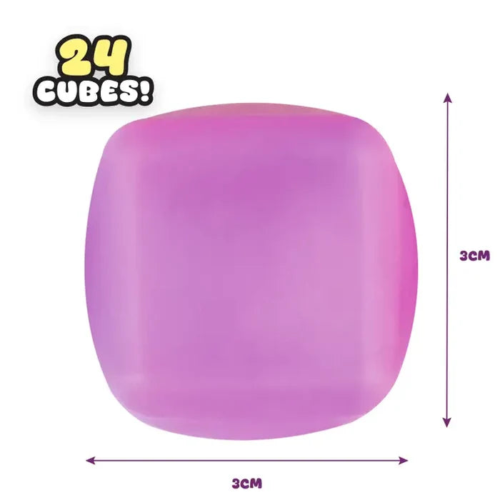 ORB Sqweezy Stress Cubes Squishy Sensory Fidget Toy - 24 Pack