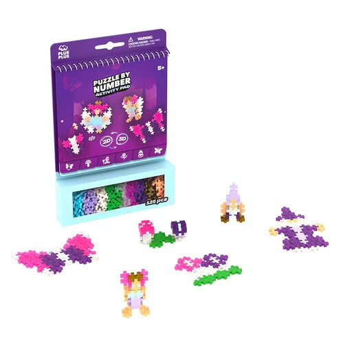 Plus Plus Puzzle By Number Activity Pad - Enchanted Forest - 125 Piece