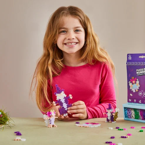 Plus Plus Puzzle By Number Activity Pad - Enchanted Forest - 125 Piece