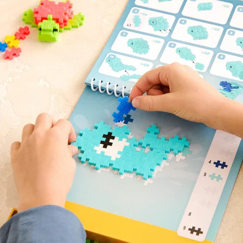 Plus Plus Puzzle By Number Activity Pad - Ocean - 125 Piece