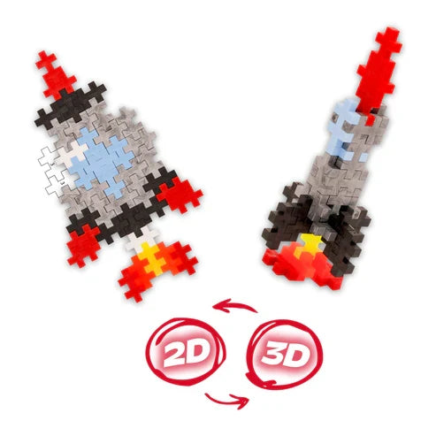 Plus Plus Puzzle By Number Activity Pad - Space - 125 Piece