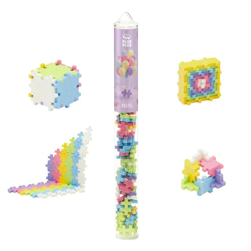 Plus Plus Tube Pastel Mix - 70 Piece Building Set