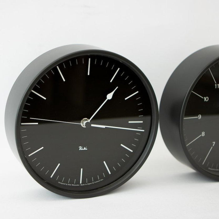 Riki Steel Clock Line WR08-24BK - tortoise general store