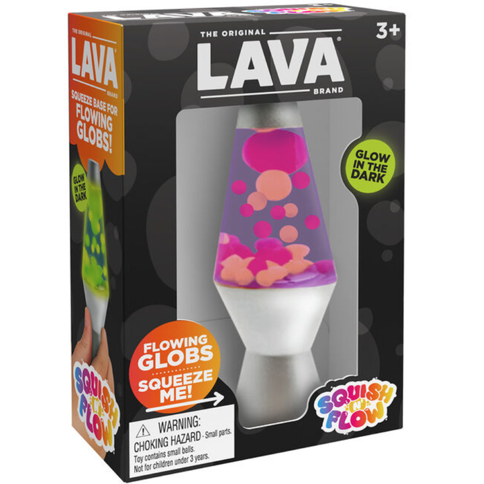 Schylling 4 Inch Squish N' Flow Lava Lamp - Squishy Squeeze Fidget Toy
