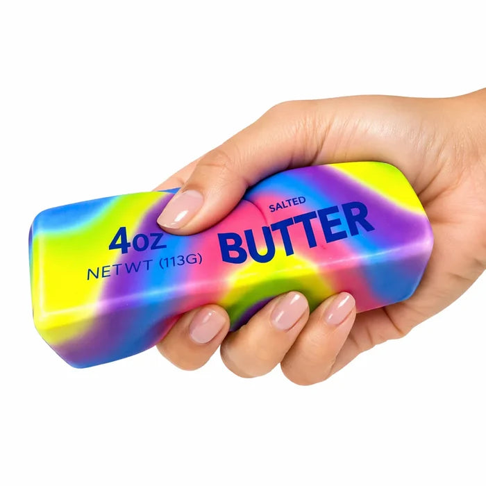 Slow Rise Squishy Butter RAINBOW 5 Inch Sensory Toy