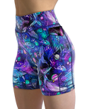 Spacefish Army Cosmic Whale Eco Pocket Shorts – Women’s Recycled Activewear