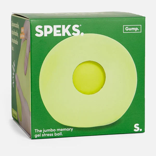 Speks Jumbo Gump Squish Ball Fidget Toy - Algae 4 Inch