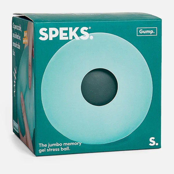 Speks Jumbo Gump Squish Ball Fidget Toy - Sea Glass 4 Inch
