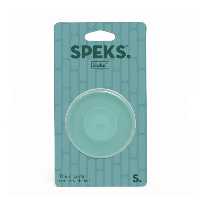 Speks Slabs Silicone Sensory Sticker - Path Circle Teal