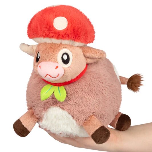 Squishable 12 Inch Mini Mushroom Cow Plush Toy