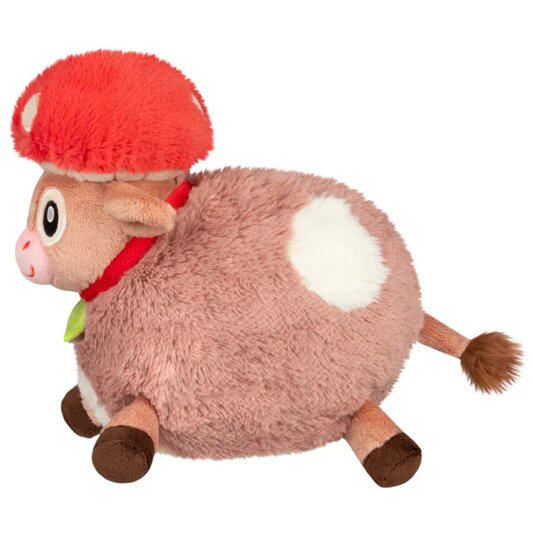Squishable 12 Inch Mini Mushroom Cow Plush Toy
