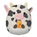 Squishmallow 5 Inch Colin the Cow with Carrot Juice Easter Plush Toy - Owl & Goose Gifts